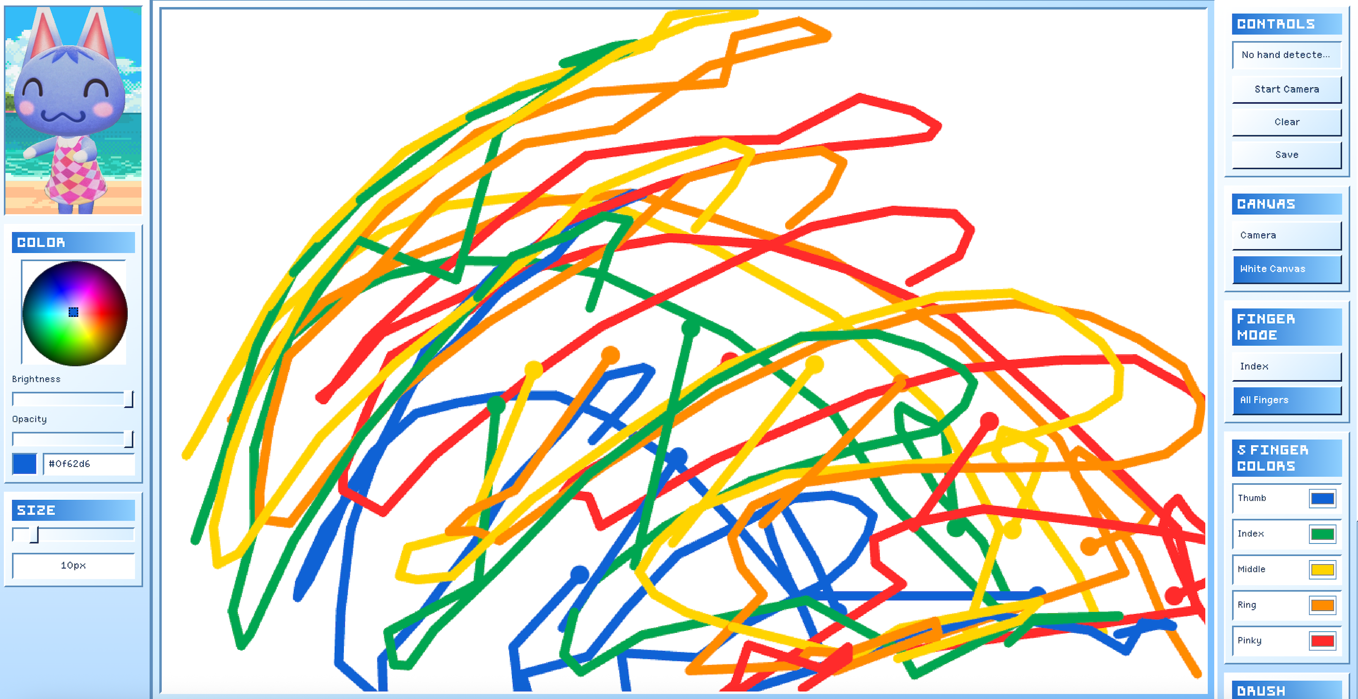 Finger Paint AI project screenshot