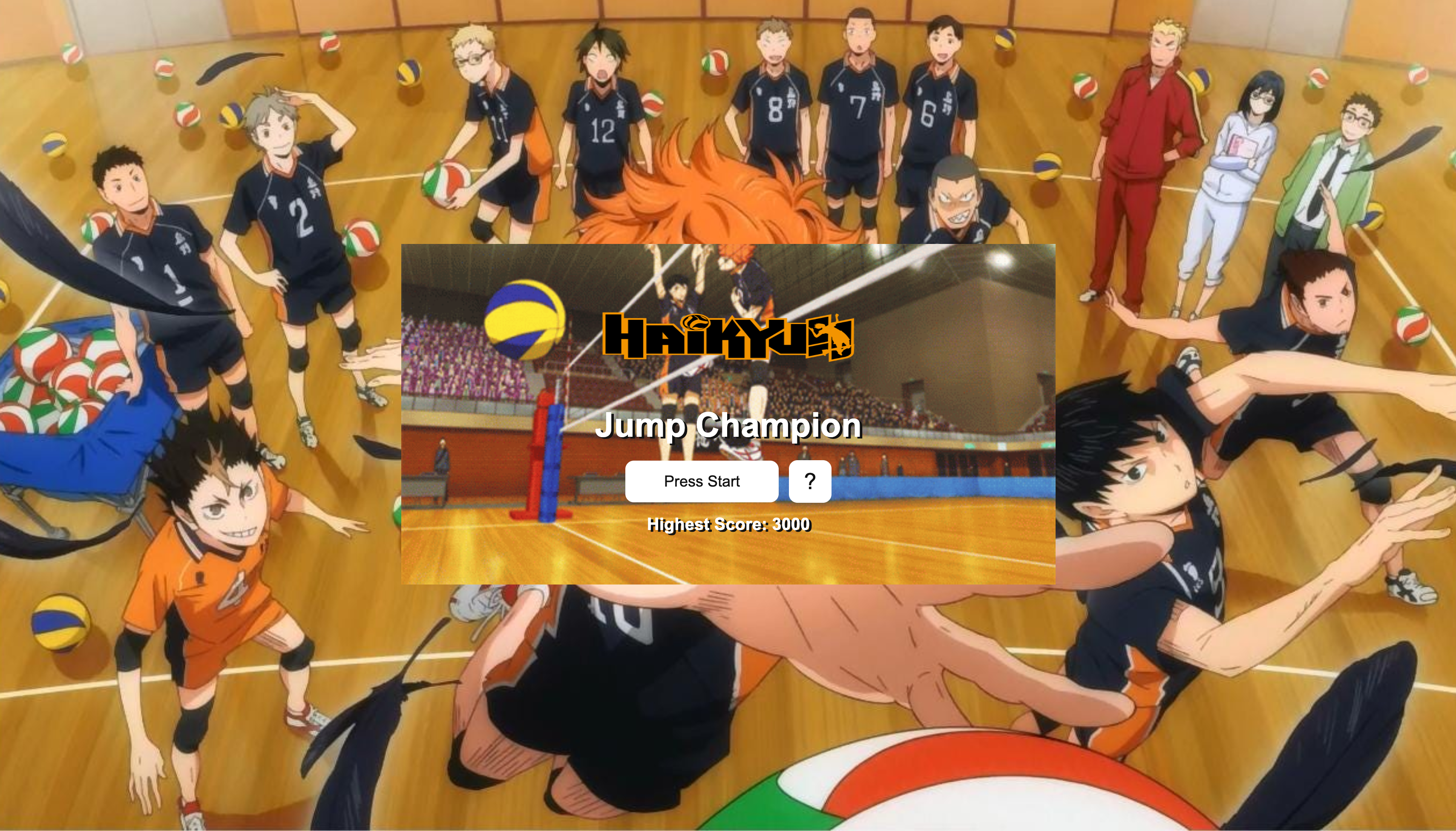 Jump Champion Game project screenshot