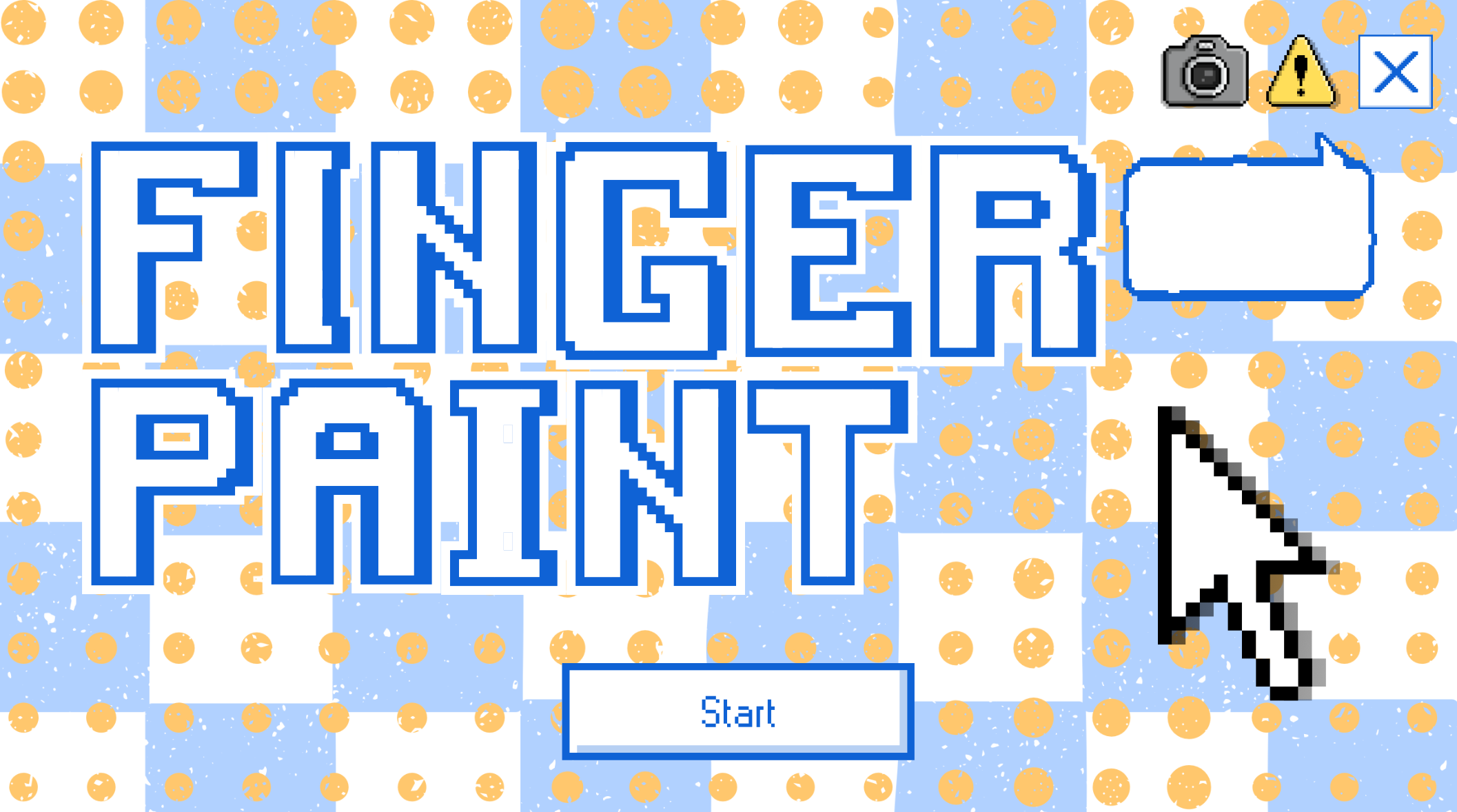 Fingerpaint app UI
